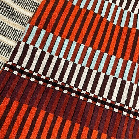 Ann Taylor Colored Striped A-Line Skirt Size 10 - Picture 6 of 7